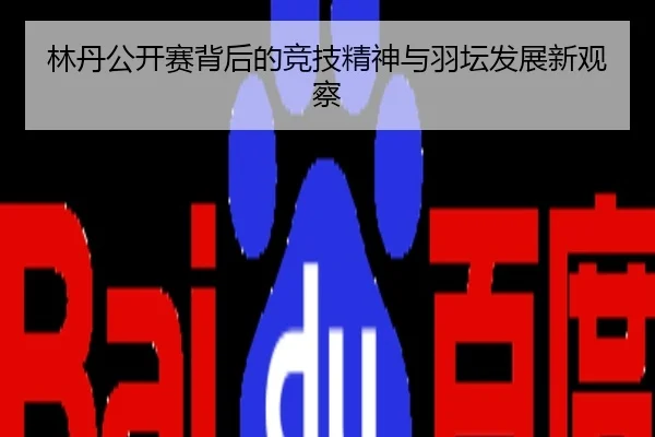 林丹公开赛背后的竞技精神与羽坛发展新观察